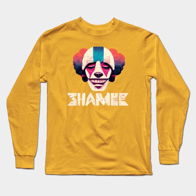 Shamee The Clown Faced Thriller Mustard Icebox Pie Ltd Variant Long Sleeve T-Shirt by The Shamemakers